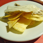 Boquerones con papas fritas.