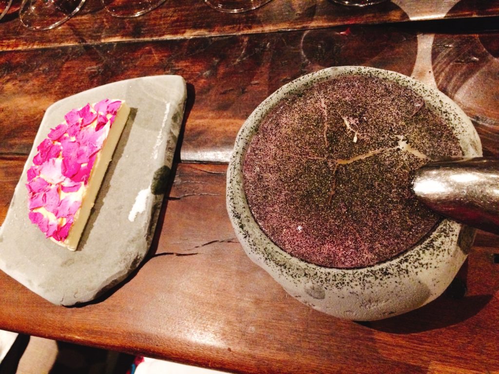 Postre en Boragó