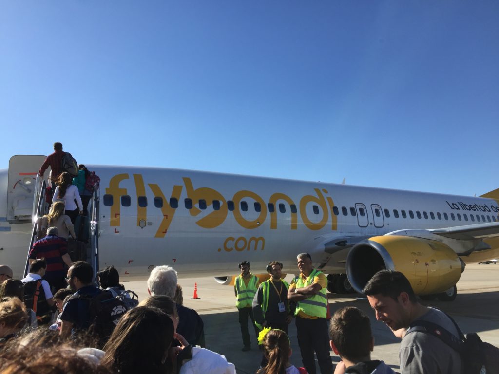 Volar en Flybondi 