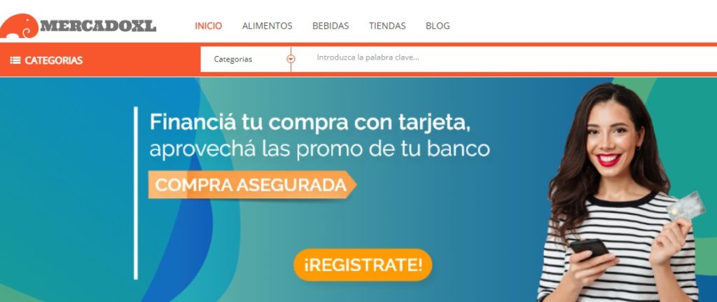 La portada de MercadoXL.com